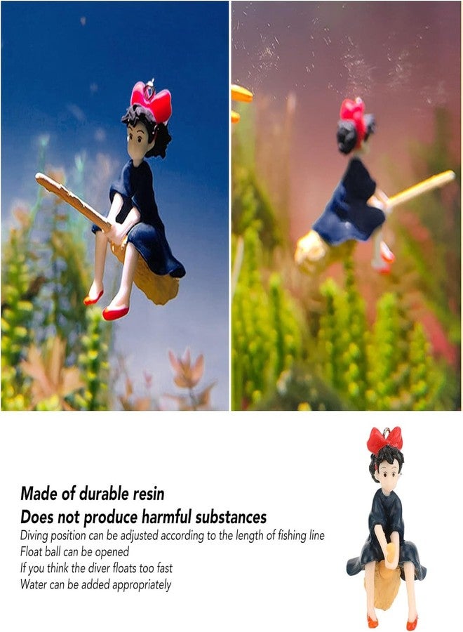 VAYINATO® 2 Pcs Floating Little Witch Aquarium Decorations Landscaping Fish Tank Toy - Cute and Lifelike Ornaments for a Magical Underwater World by Petzlifeworld - Image 4